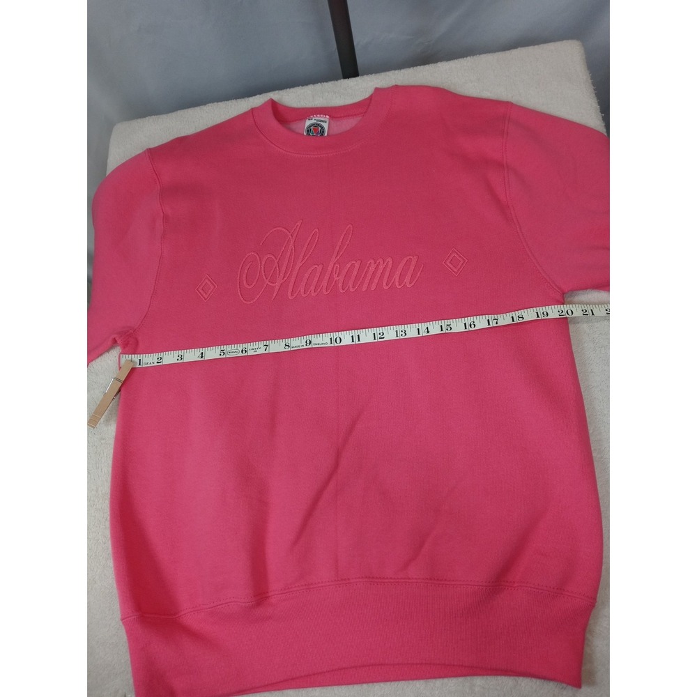 Vintage Munsingwear Alabama Sweatshirt Size S Pink Embroidered 90s Gameday Y2K - Picture 9 of 10